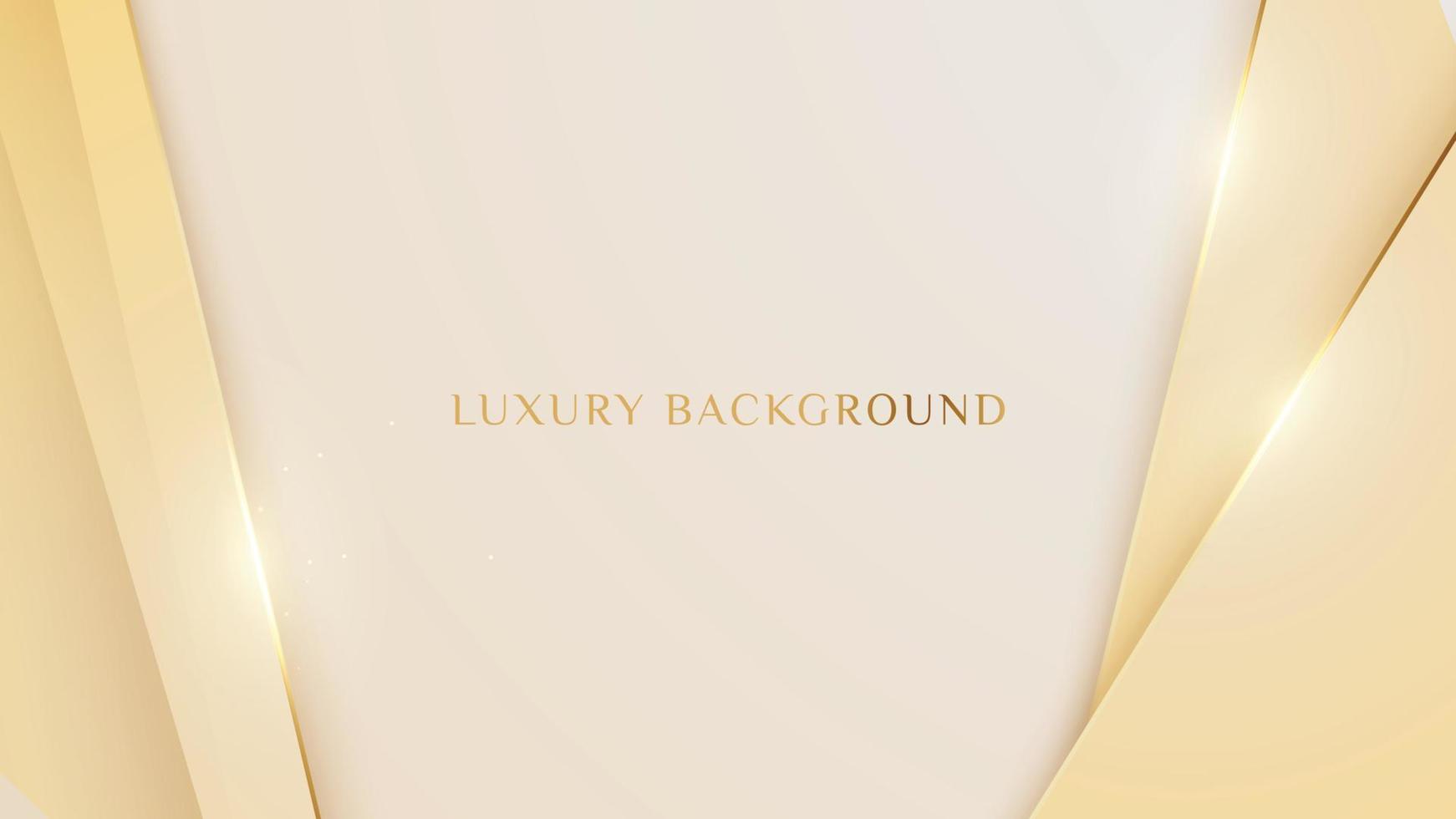 elegant achtergrond met lijn gouden elementen realistisch luxe papier besnoeiing stijl 3d modern concept vector