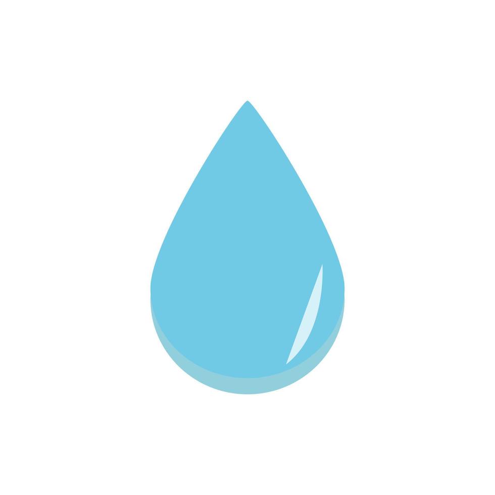 helder blauw water laten vallen vloeistof blauw aqua illustratie vector