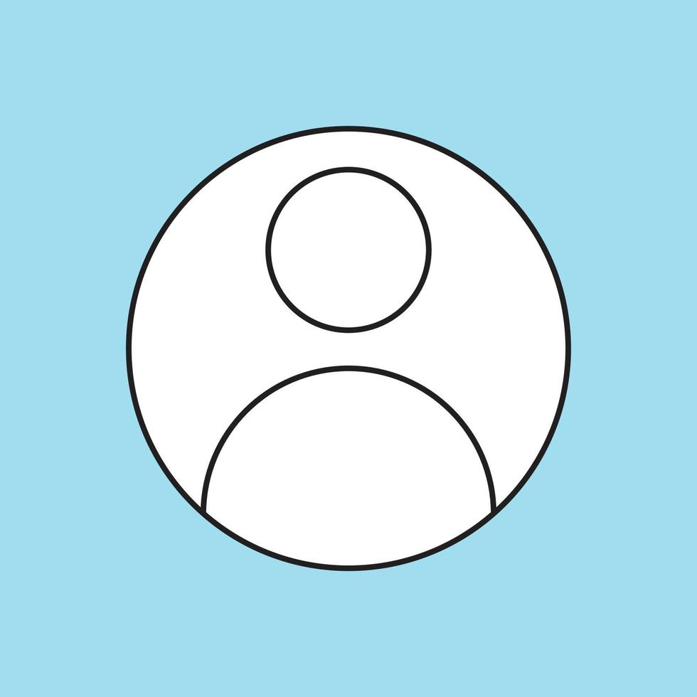 gebruiker profiel avatar knop gezicht voor sociaal, web en computer icoon vector