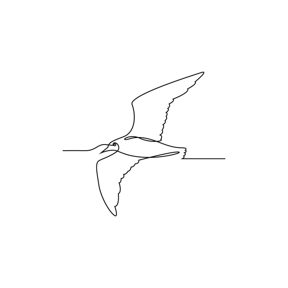 vogel lijn kunst beeld icoon ontwerp illustratie vector