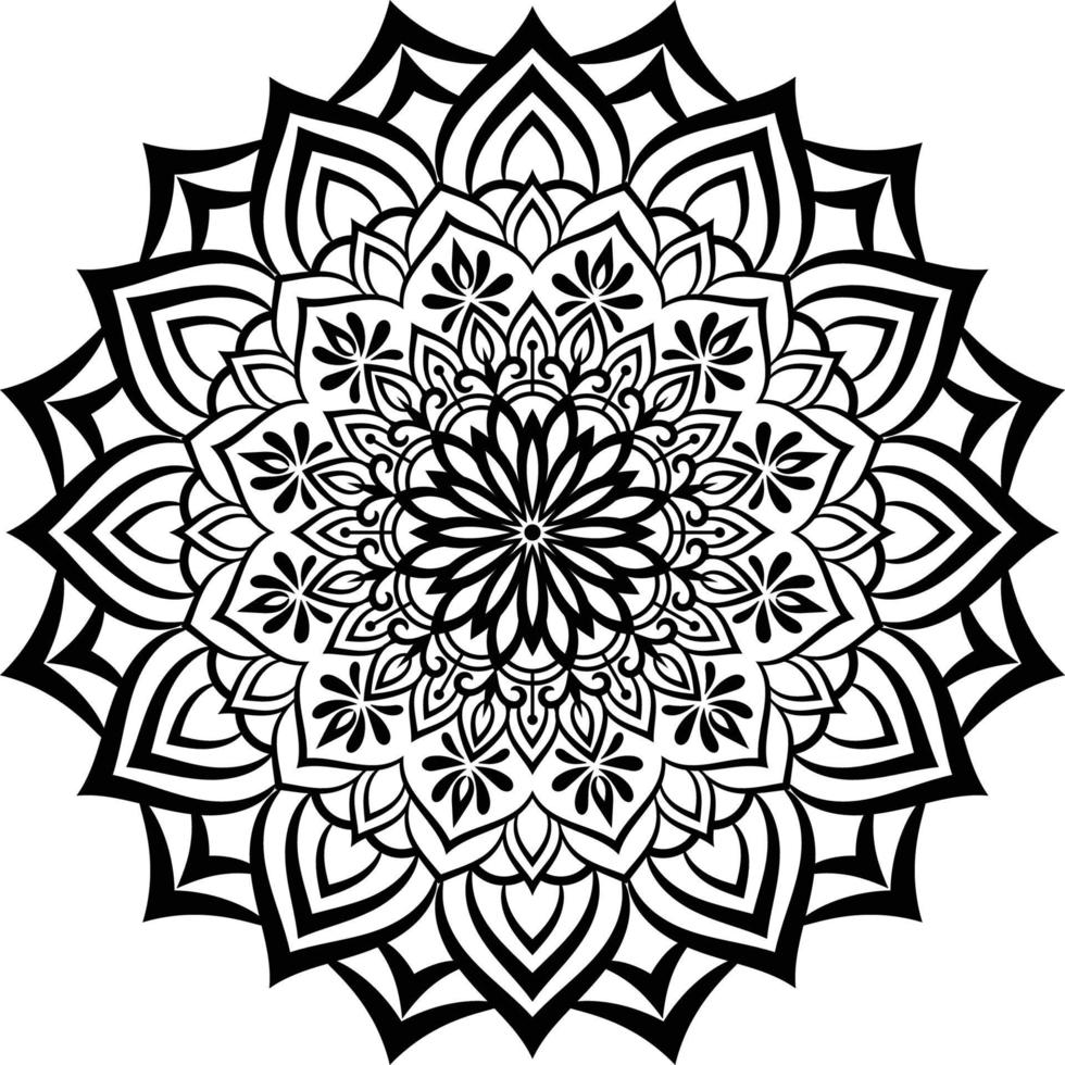 decoratief mandala ontwerp lijn kunst, traditioneel diwali rangoli kunst voor Power Point presentatie. vector