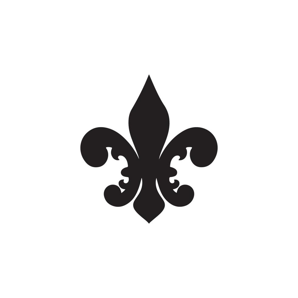 fleur de lis heraldisch icoon eps 10 vector