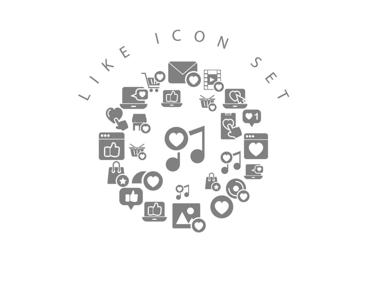 Leuk vinden icoon reeks ontwerp Aan wit achtergrond vector