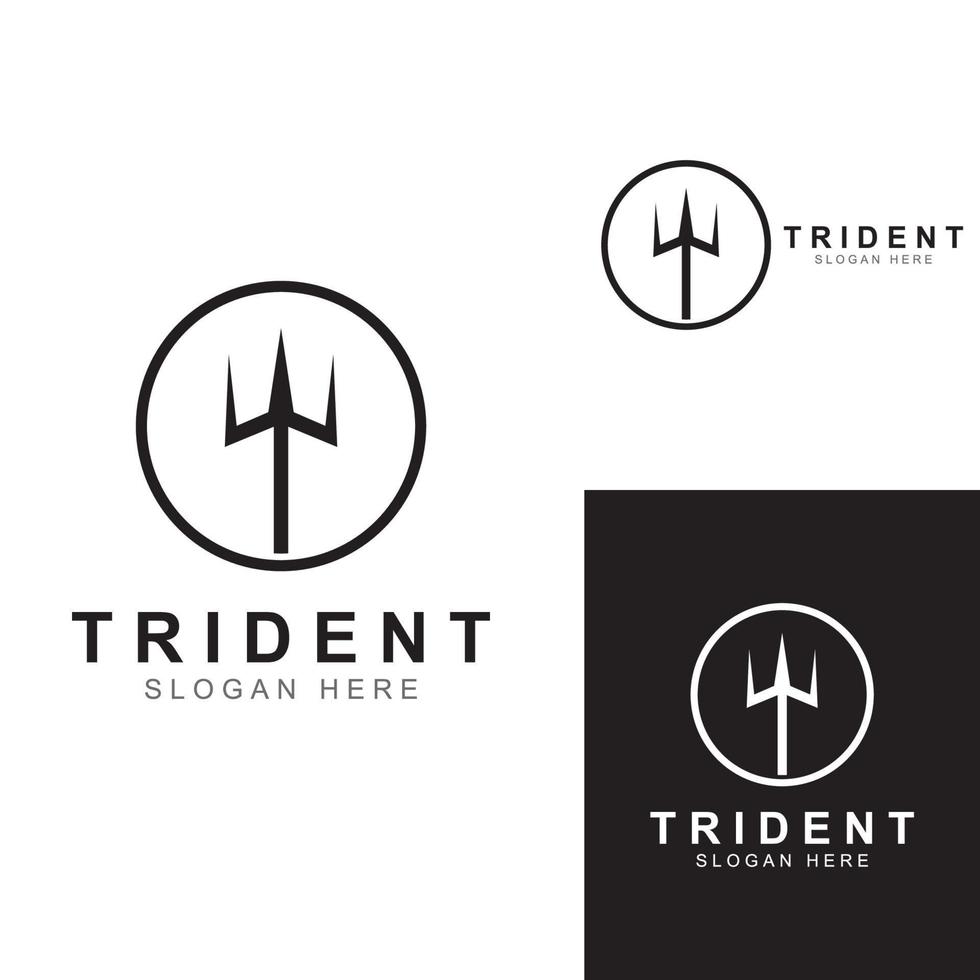 drietand logo gebruik makend van een ontwerp concept vector illustratie sjabloon.