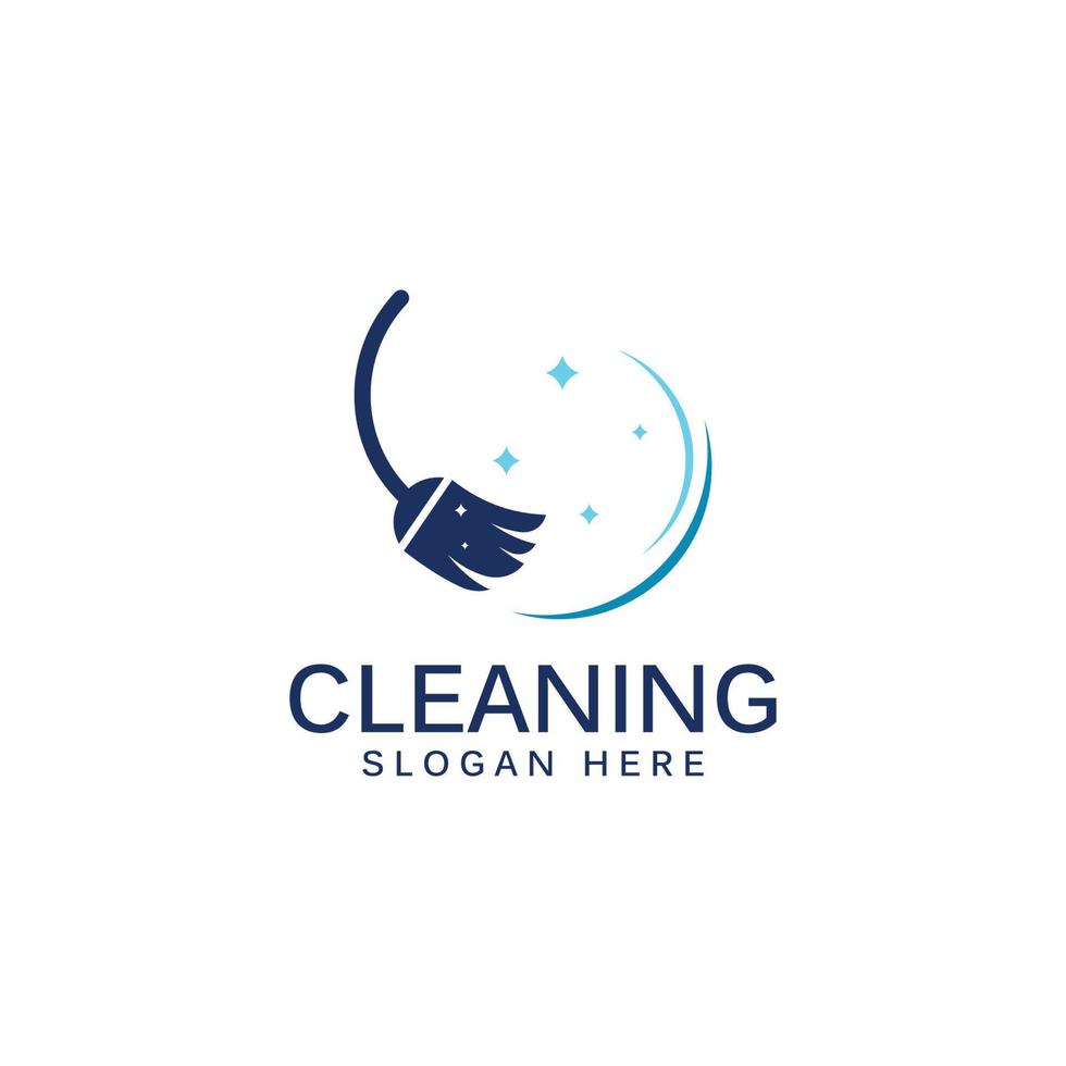 schoonmaak logo, schoonmaak bescherming logo en huis schoonmaak logo.met een sjabloon illustratie vector ontwerp concept.