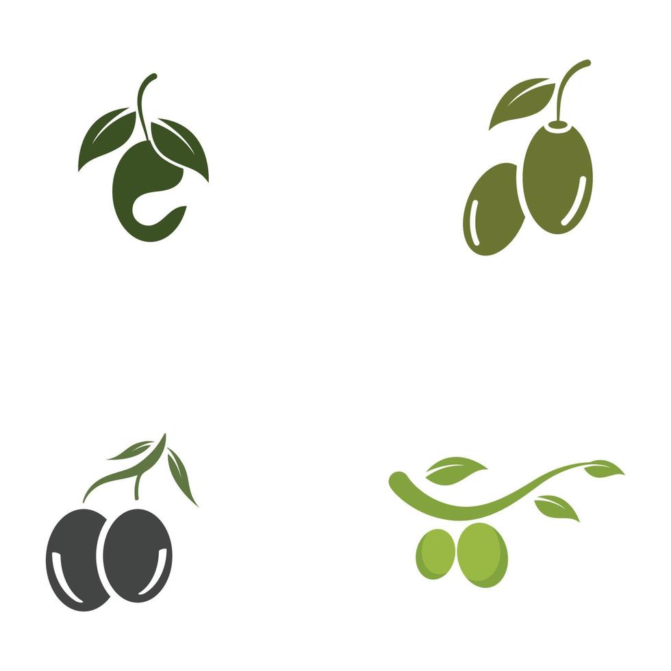 olijf- olie logo natuur vector