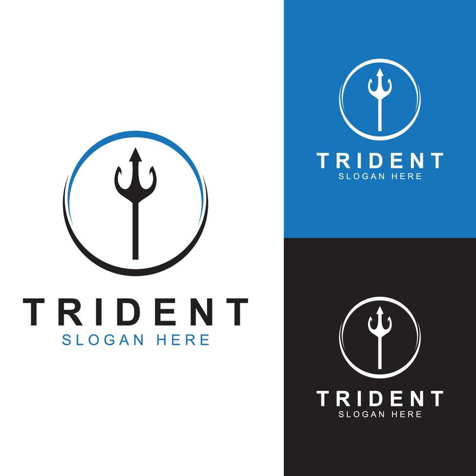 drietand logo gebruik makend van een ontwerp concept vector illustratie sjabloon.