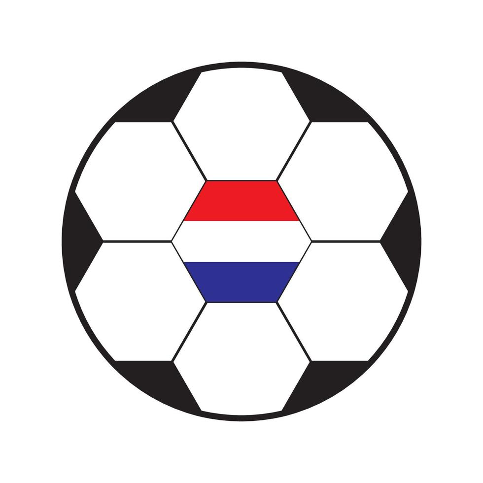 bal met de voelen van de Nederlands vlag vector