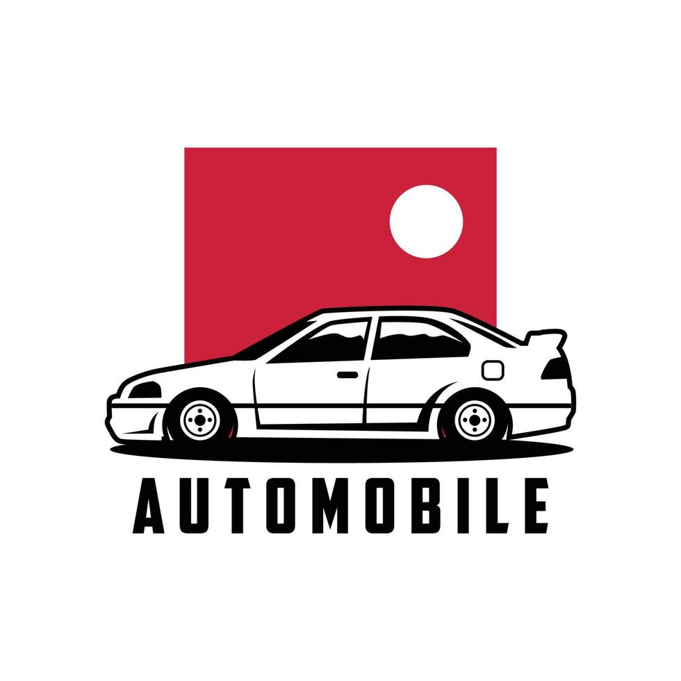 illustratie klassieke auto logo sjabloon vector