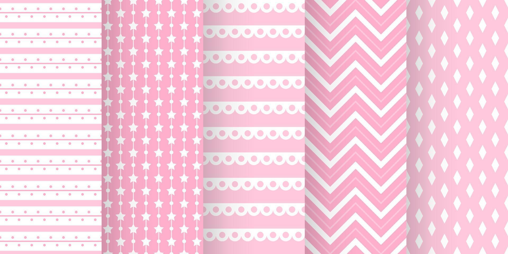 reeks van baby douche naadloos patroon in pastel kleur. baby partij uitnodiging achtergrond Sjablonen. plakboek patroon vector