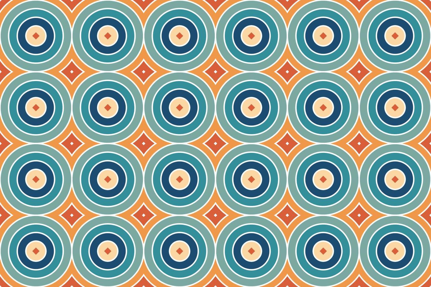 kleurrijk retro regenboog cirkels naadloos patroon vector