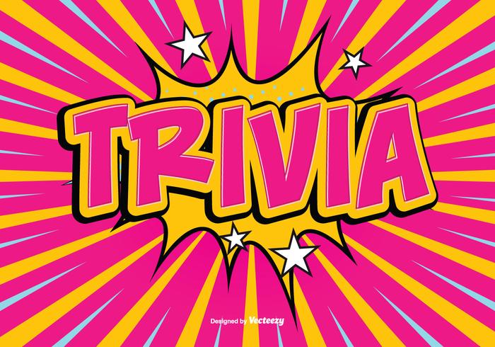 Trivia Tekst Illustartion vector