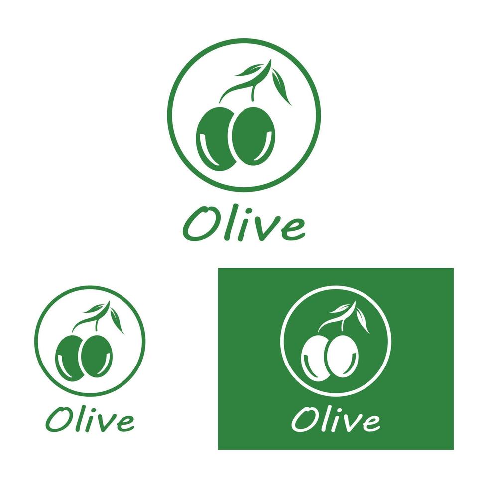 olijf- olie logo natuur vector