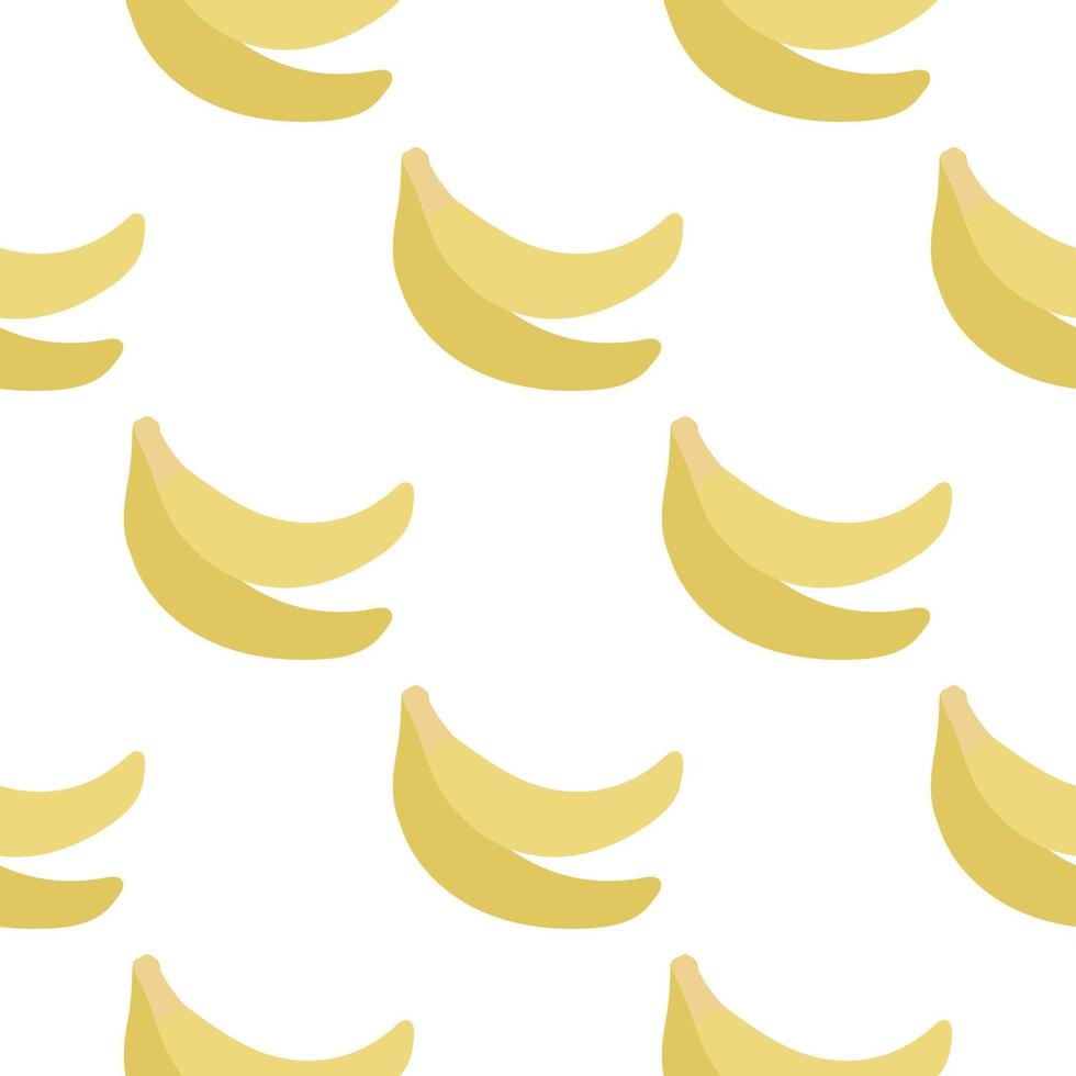 hand- getrokken bananen gemakkelijk naadloos patroon vector