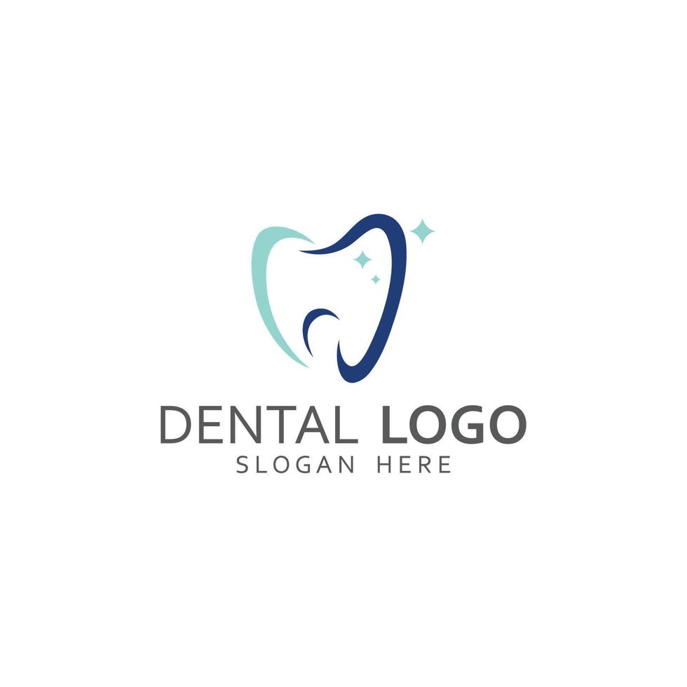 tandheelkundig logo, logo voor tandheelkundig Gezondheid, en logo voor tandheelkundig zorg. gebruik makend van een sjabloon illustratie vector ontwerp concept
