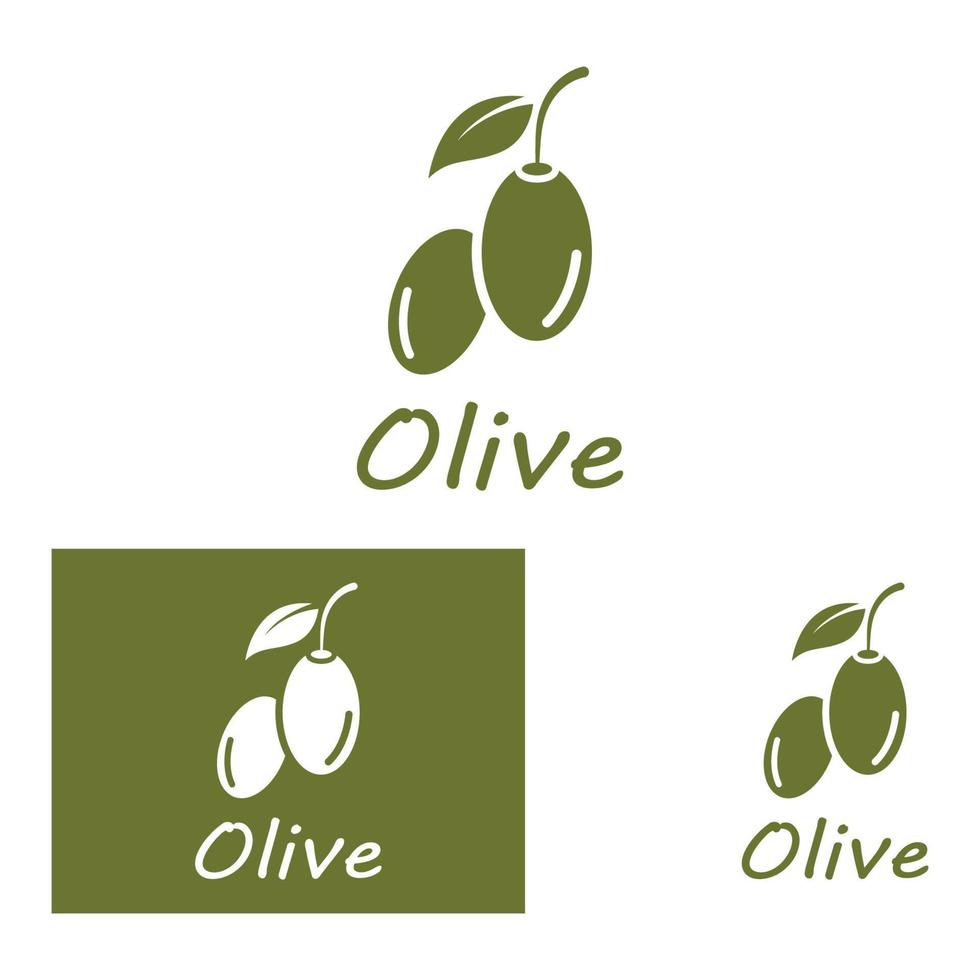 olijf- olie logo natuur vector