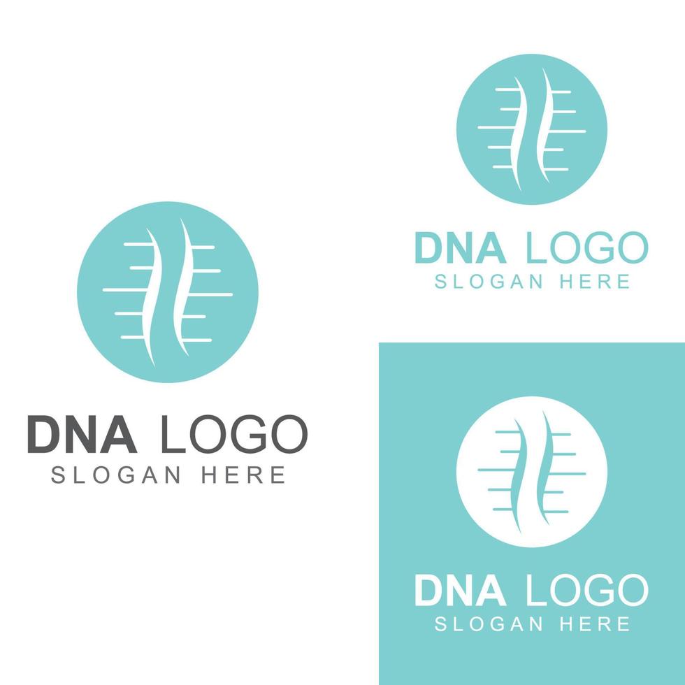 dna-vectorlogo. modern medisch logo, met vectorillustratiesjabloonontwerp vector