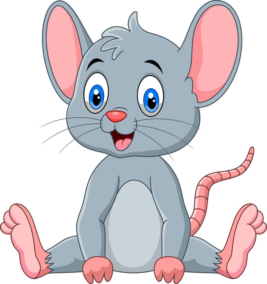 schattige muis cartoon vector