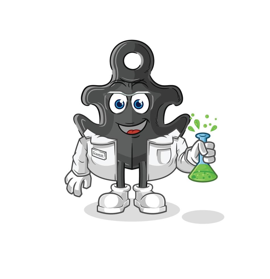 anker tekenfilm mascotte vector