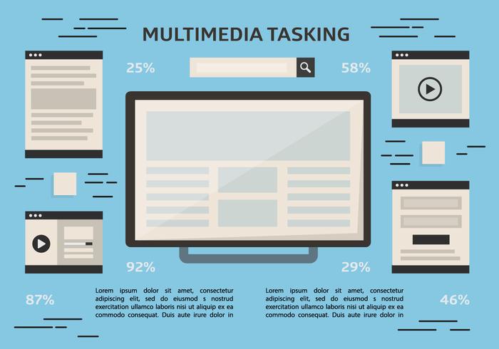 Gratis Multitasking Vector Achtergrond