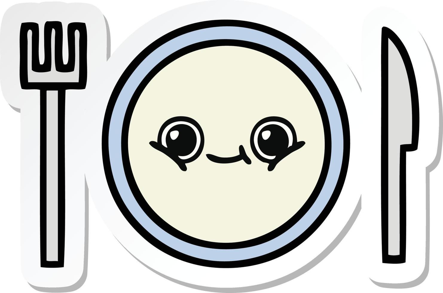 sticker van een schattig cartoon bord vector