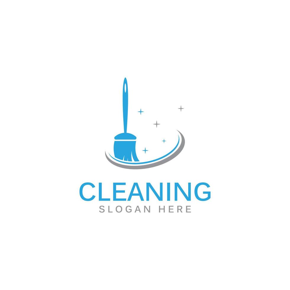 schoonmaak logo, schoonmaak bescherming logo en huis schoonmaak logo.met een sjabloon illustratie vector ontwerp concept.