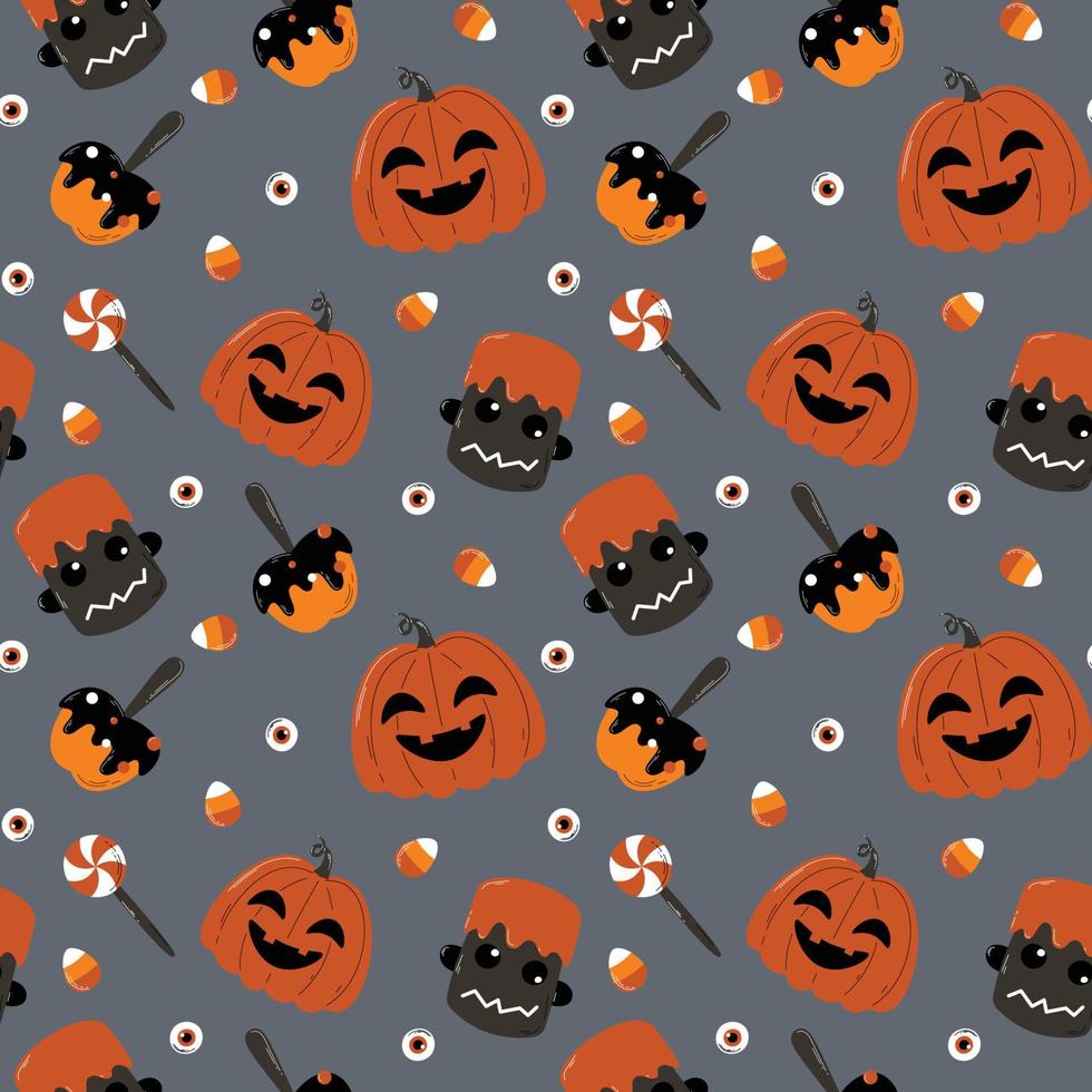 halloween patroon in naadloos stijl. vector