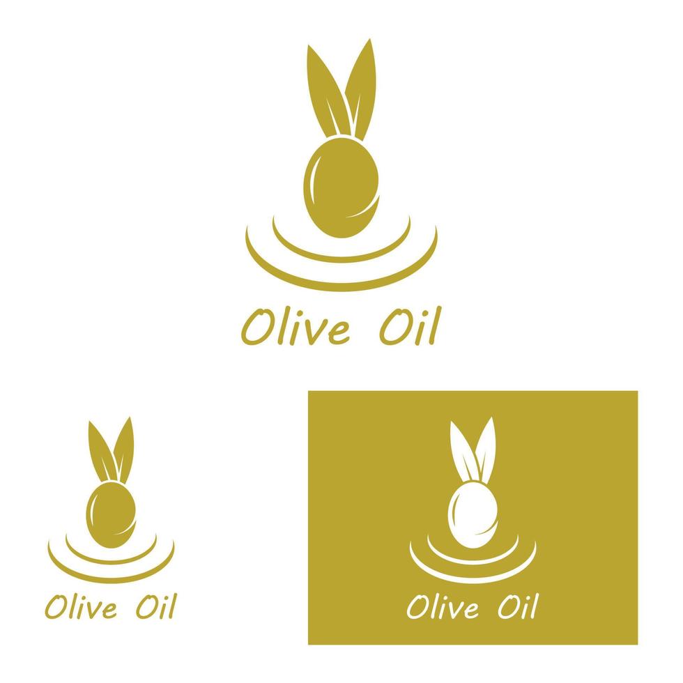 olijf- olie logo natuur vector