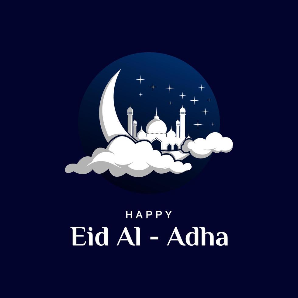 gelukkig eid al adha grafisch sjabloon vector