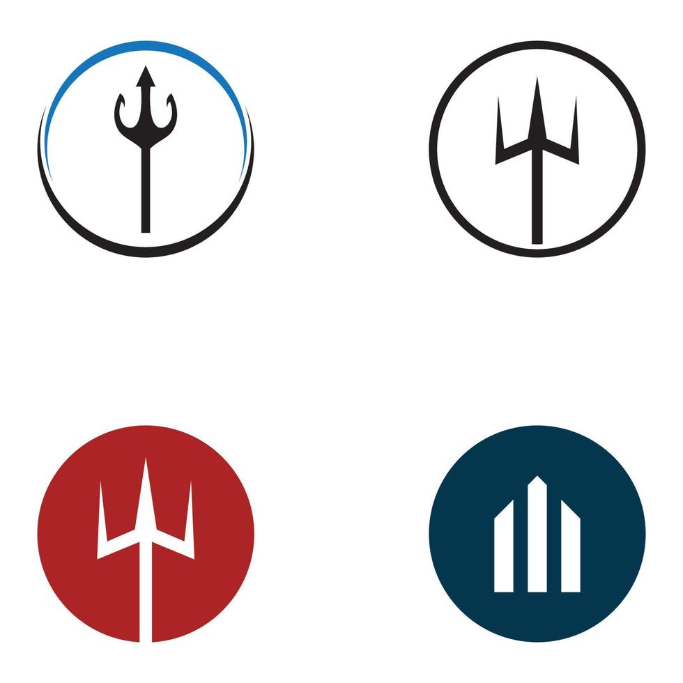 drietand logo gebruik makend van een ontwerp concept vector illustratie sjabloon.