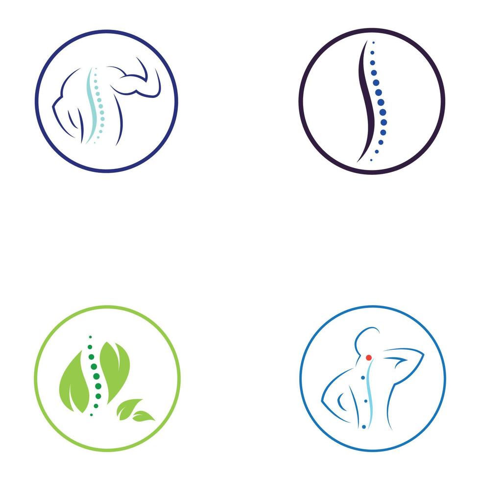 symbool voor wervelkolomdiagnostiek vector