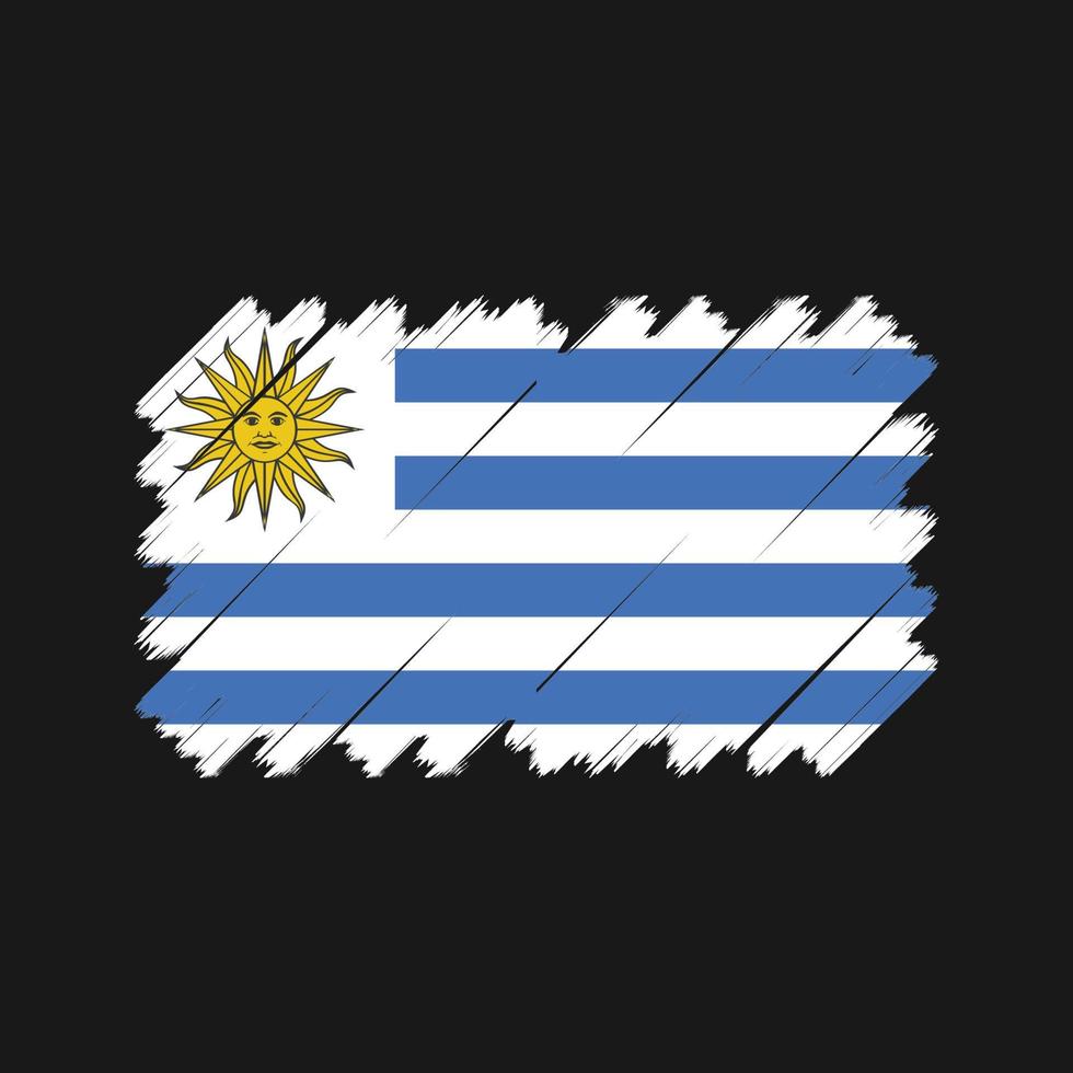 Uruguay vlag vector. nationale vlag vector