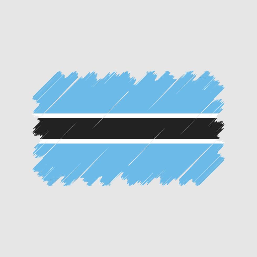 Botswana vlag vector. nationale vlag vector