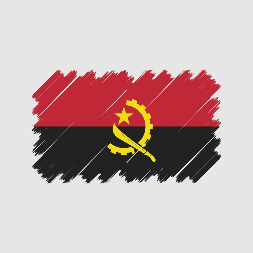 Angola vlag vector. nationale vlag vector