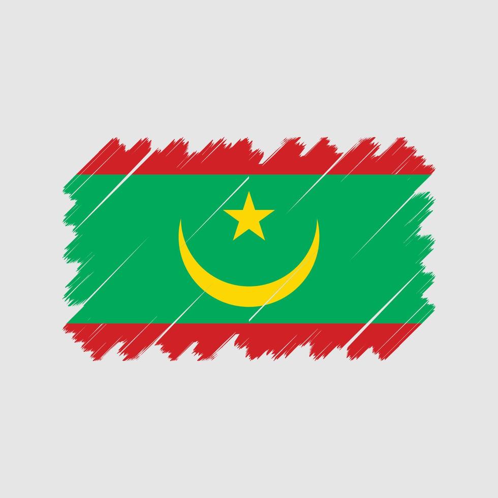 Mauritanië vlag vector. nationale vlag vector