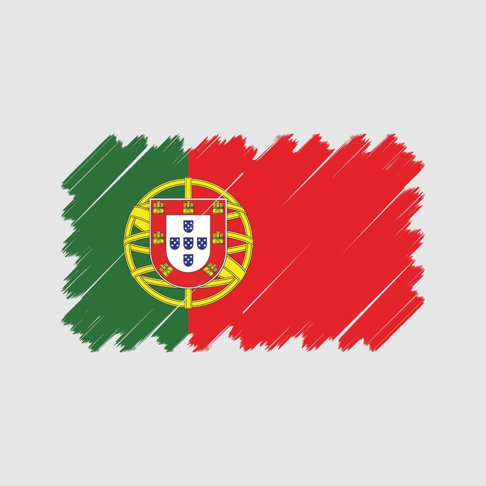 Portugese vlag vector. nationale vlag vector