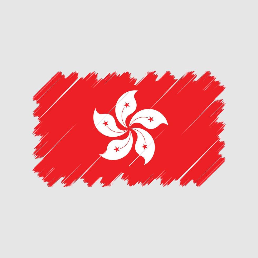 hong kong vlag vector. nationale vlag vector