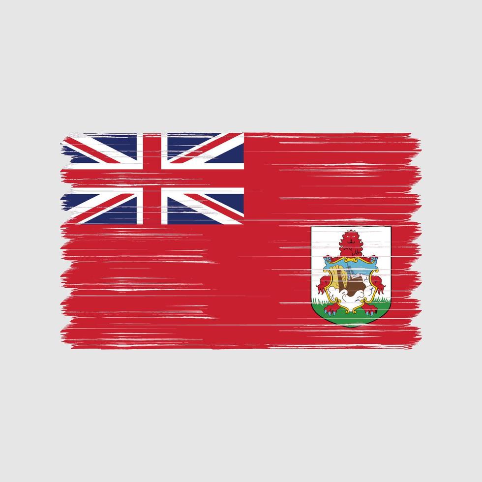 bermuda vlag borstel. nationale vlag vector