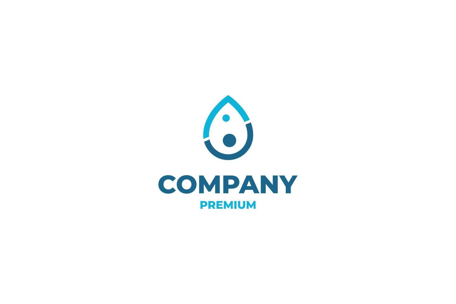 vlak laten vallen familie mensen druppeltje water bijdrage logo vector icoon ontwerp illustratie