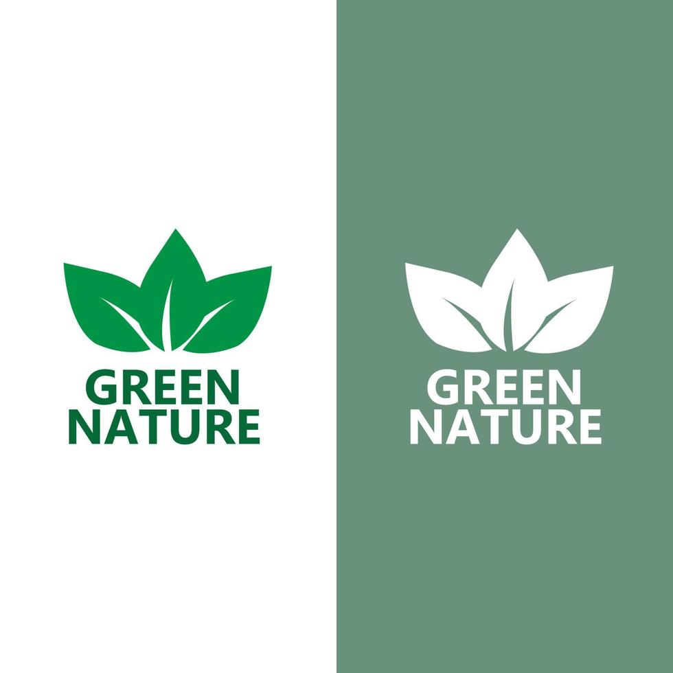 premium kwaliteit groen blad plant logo vector symbool