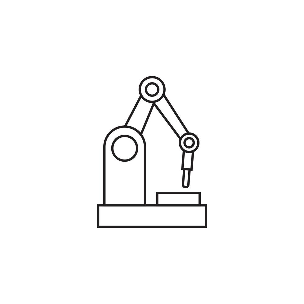 robot porces automatisering vector voor website symbool icoon presentatie