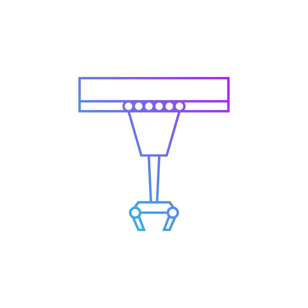 robot arm vector voor website symbool icoon presentatie