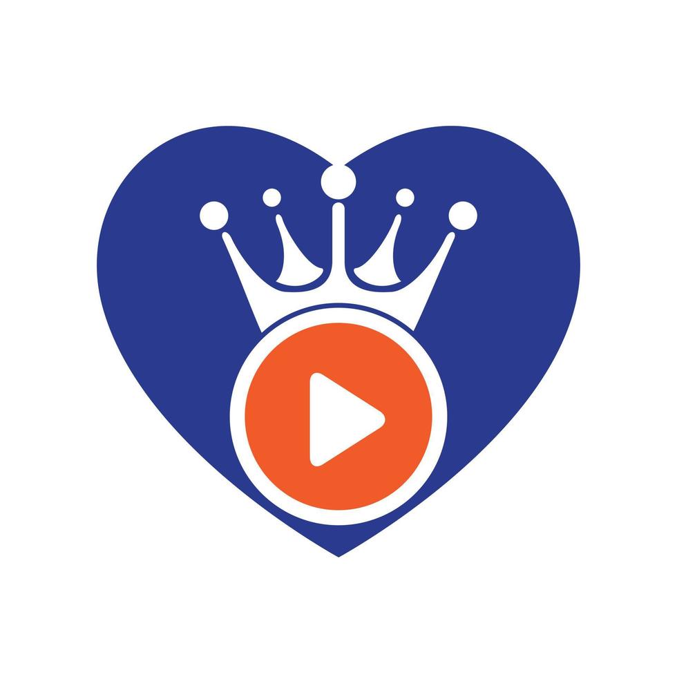 koning video vector logo ontwerp sjabloon.