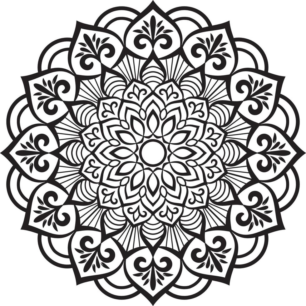 decoratief mandala ontwerp lijn kunst, traditioneel diwali rangoli kunst voor Power Point presentatie. vector