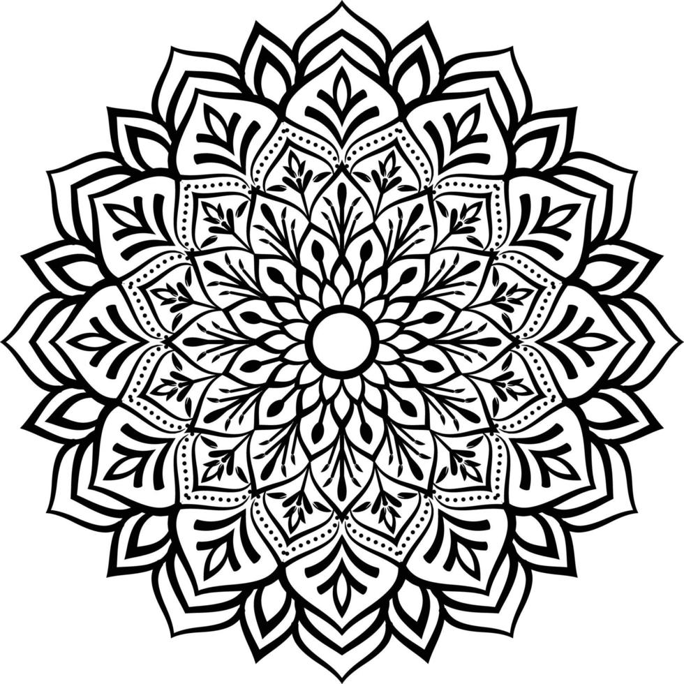 decoratief mandala ontwerp lijn kunst, traditioneel diwali rangoli kunst voor Power Point presentatie. vector