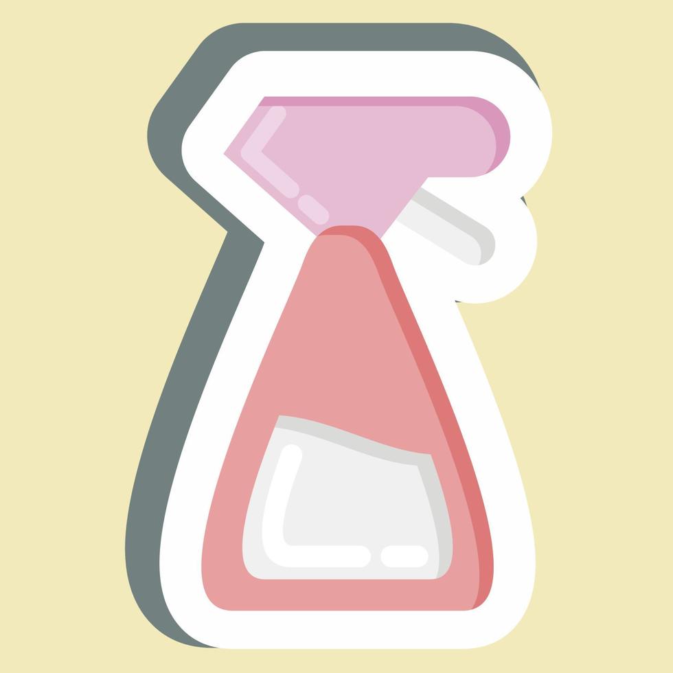 sticker verstuiven fles. geschikt voor tuin symbool. gemakkelijk ontwerp bewerkbaar. ontwerp sjabloon vector. gemakkelijk illustratie vector