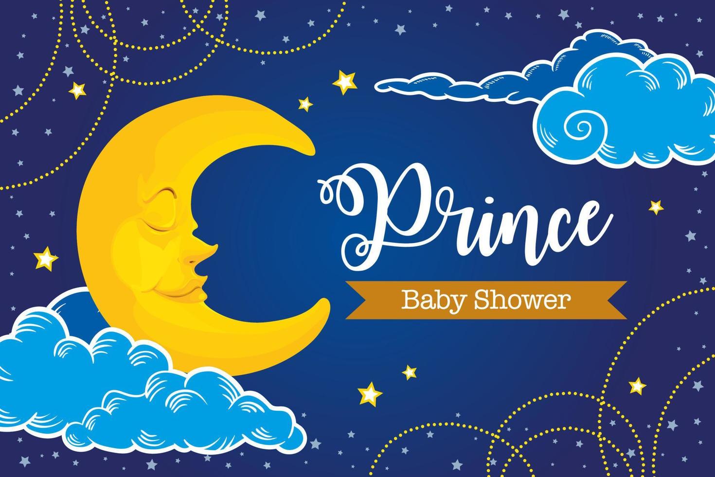 baby douche backdrop voor baby jongen vector