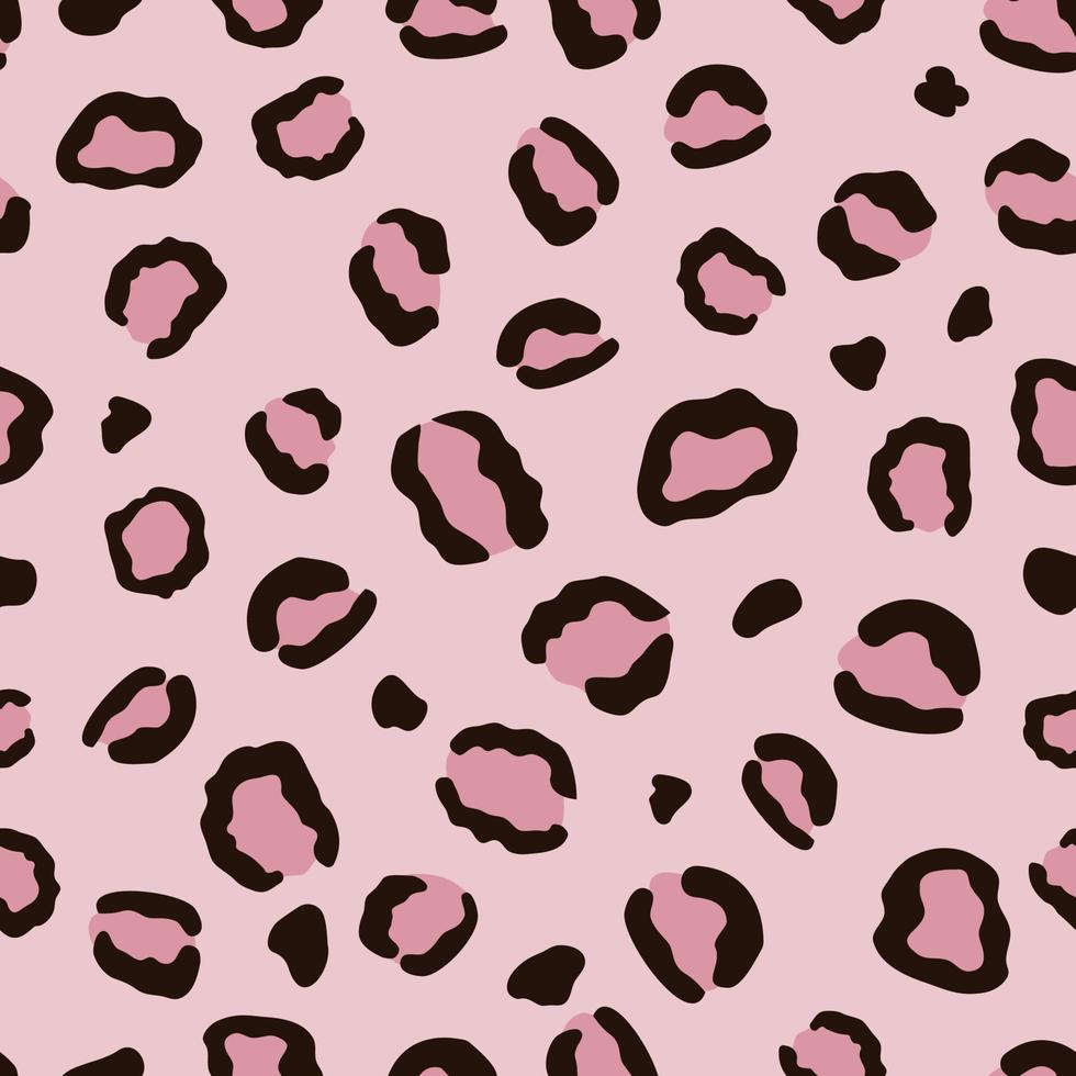 luipaard naadloos patroon Aan een roze achtergrond, dier behang. vector illustratie voor behang, kleding stof, scrapbooken, paking en andere textiel ontwerp