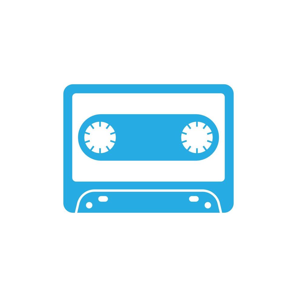 eps10 blauw vector cassette solide icoon geïsoleerd Aan wit achtergrond. audio cassette plakband symbool in een gemakkelijk vlak modieus modern stijl voor uw website ontwerp, logo, pictogram, en mobiel toepassing