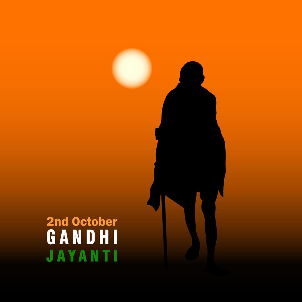 2 oktober geboorte verjaardag van mahatma Gandhi met oog bril en charkha element vector